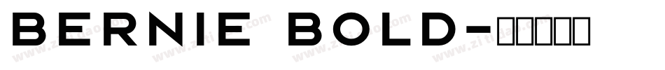 Bernie Bold字体转换